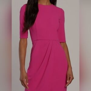 Lulu's Women's Fitted Pink Sheath Dress